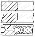 GOETZE ENGINE 08-139500-00 Piston Ring Kit for AUDI,MITSUBISHI,SEAT,SKODA,VW,VW
