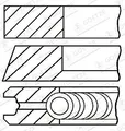 GOETZE ENGINE 08-139500-00 Kolbenringsatz für AUDI MITSUBISHI SEAT SKODA VW
