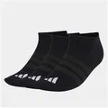 adidas Sportswear Sportsocken T ESS NS 3P (3-Paar) für Fitness, dünne und leichte Konstruktion schwarz M (40/42)