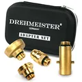 Drehmeister LPG Adapter Set W21.8 Tankadapter-mit Etui - für Gasfahrzeuge - Alle Europa Autogas Adapter (W21.8)