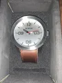 Damen Uhr Neu Nixon A243 1113 Corporal Silver Brown Leder Analog Modern Unisex