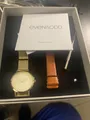 Even & Odd Uhr Set Neu Wechselband Gold braun Damen Uhr Originalverpackt