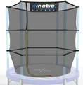 KINETIC SPORTS Trampolin Sicherheitsnetz für JUMPER 140 cm Kindertrampoline – Ersatz Fangnetz Netz mit Reißverschluss, UV-beständig, Indoor