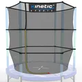 Kinetic Sports Trampolin Sicherheitsnetz für Jumper 140 cm Kindertrampoline – Ersatz Fangnetz Netz mit Reißverschluss, UV-beständig, Indoor