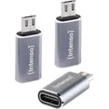 Intenso 3-pack USB Adapter USB-C -> USB-Micro C480M Aluminiu (USB 2.0) (7600213)
