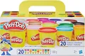 Play-Doh Knete Play-Doh Super Colour Set mit 20 Dosen Modelliermasse (20-tlg)