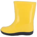 Beck Regenstiefel Basic Gummistiefel (für Mädchen und Jungen, in vielen Farben und Größen verfügbar) schmaler Schlupf-Stiefel, herausnehmbare Innensohle gelb 33 EU