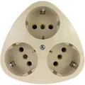 REV 0510080777 3fach Aufputz-Steckdose IP20 Weiß