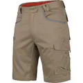 WÜRTH MODYF Arbeitsshorts Stretch X - professionelle Arbeitshose für Herren - Arbeitsshorts mit Reißverschluss - in der Größe 52 in Beige