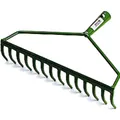 Freund Victoria Rechen, 66154 Bügelgartenrechen, aus Stahl in grün, Arbeitsbreite: 35 cm, ohne Stiel, Stielaufnah... (3410561)