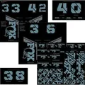 Fox Racing Shox Fork & Shock Decal Kit Storm Blue Einheitsgröße