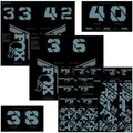 Fox Fahrrad Gabel Shock Aufkleber Set Decal 2021 AM Custom Schlachtschiff Blau