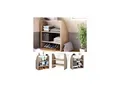 VICCO Dachschrägenregal Bücherregal Wandregal Standregal Regal Dachschräge Sonoma Eiche