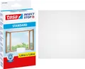 tesa Fliegengitter Standard Insektenschutz Fenster ohne Bohren weiß 1 x 1 m