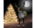 Funny Fashion Weihnachtsfigur Animiertes Weihnachts-Rentier mit Sound & Bewegung – Deko 122cm