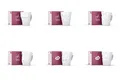 FIFTYEIGHT PRODUCTS 6 x Henkelbecher by - 6 verschiedene Motive - Tasse Becher Mugge weiß