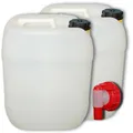 2er Pack 20 Liter Kanister inkl. Hahn AFT Zapfhahn Wasserlagerung Camping NEU