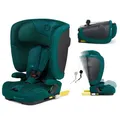 Kinderkraft FIX2GO Autokindersitz i-Size 76-150 cm (15M-12J), faltbar, Tragegriff, ISOFIX+Top Tether, SAFERIDE Sensor, SPS+, H-GUARD+, 5-fach RECLINING, Air Flow, Bezug waschbar, Grün
