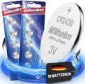 10 x Wilhelm CR2430 Blister Lithium Knopfzellen