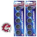 10 x CR2430 WILHELM Lithium Knopfzelle 3V 270mAh ø24,3x3,0mm Batterie DL 2430