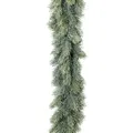 Künstliche BLAUTANNENGIRLANDE, GEEIST 180 cm. Mit120 Tannen- Trieben. GEFROSTET