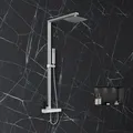 Design Duschsäule Bernstein Nt6705c Mit Thermostat Inkl. Duschschlauch Und Handbrause Ohne Duschkopf