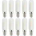 10 x LED Leuchtmittel Röhre T25 Dunstabzugshaubenlampe 2,5W = 23W E14 matt 220lm warmweiß 2700K 270°