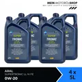 Aral SuperTronic LL IV FE 0W-20 Motorenöl VW 508 00 MB 4x5 Liter = 20 Liter