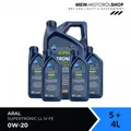 Aral SuperTronic LL IV FE 0W-20 Motorenöl VW 508 00 MB 5+4 Liter = 9 Liter