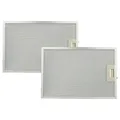 vhbw 2x Filter Metallfettfilter kompatibel mit Constructa CD 606251, 606250, 616350, 616251, 619251 Dunstabzugshaube - 38,8 x 26,5 x 0,9 cm, Metall