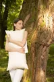 Vitaschlaf® Bio-Luxe-KBA Daune Kissen Organic GÄNSE Deutsche Qualitat 30% Daune - FLACH DÜNN - (40 x 80 cm)