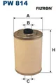 FILTRON PW814 Kraftstofffilter Kraftstoffilter für Mercedes-Benz