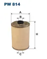 1x FILTRON PW 814 Kraftstofffilter für Mercedes-Benz
