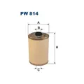 1x Kraftstofffilter FILTRON PW 814 passend für HANOMAG HENSCHEL MERCEDES-BENZ