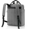 reisenthel allday backpack M, Rucksack, Freizeitrucksack, Tasche Handgepäck, Twist Silver, 15 L, EJ7052 - Grau