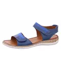 Reflexan Damenschuhe Sandalen Flach Blau Freizeit, Schuhgröße:39 EU