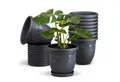 Plastard Pflanzkübel 3er, 5er, 10er Sets, Blumentopf mit passenden Untersetzer 15 - 40 cm (10 St., Blumenkübel ist Witterungs-, frost- und UV-beständig)