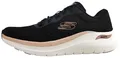 Skechers Arch Fit 2.0 Glow Sportschuhe Damen Laufschuh Schwarz Freizeit, Schuhgröße:36 EU
