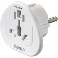 Hama Reiseadapter (Welt>Europa) weiß
