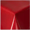 texpot Tischdecke Wachstuch abwischbar Gartentischdecke Wachtstuchtischdecke (1-tlg) rot Rechteckig | 130 cm x 160 cm