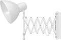 Wandlampe Retro "Harmony" Metall Weiß E27 Wandleuchte Wohnzimmer Schlafzimmer Flur
