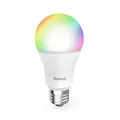 Hama smarte Glühbirne E27 (9W, smarte Lampe RGB und weiß, Globeform, dimmbare WLAN Lampe, Matter kompatibel für z.B. Alexa, Google Assistant, Apple Home, Smart Things)