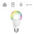 Hama WLAN LED-Lampe E27 9W Birne Dimmbar RGBW Matter App-Steuerung Alexa Google