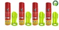 REINOLD MAX Feuerlöschspray 500 ml für Haus, Freizeit, Grill 4 Stück + 4 Halter
