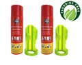 REINOLD MAX Feuerlöschspray 500 ml für Haus, Freizeit, Grill 2 Stück + 2 Halter