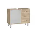 Waschbeckenunterschrank   ¦ holzfarben ¦ Maße (cm): B: 66 H: 58 T: 30.0