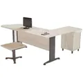 JVmoebel Eckschreibtisch Luxus Schreibtisch Kommode Couchtisch Set Möbel Tisch Holz (3-St., Eckschreibtisch/Couchtisch/Kommode), Made in Europa weiß