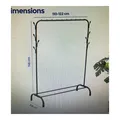 edihome, Kleiderständer, Kleiderstange, 118X148X39cm, Schuhregal, Metallisch,