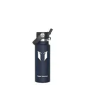 Sparrow Trinkflasche Kinder 350ml - Thermobecher Edelstahl - FlipFlow Trinkflaschen mit Strohhalm - BPA-Frei Thermoskanne, Thermosflasche für Sport, Travel, Schule, Outdoor
