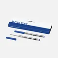 2x MONTBLANC Kugelschreiber Mine Metall Stärke F Fein Royal Blue Königs Blau